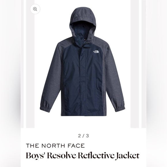 THE NORTH FACE
Boys' Resolve Reflective Jacket (Rain) Size 10/12 YO LIKE NEW - Picture 2 of 4